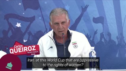Iran's Queiroz storms out of World Cup press conference