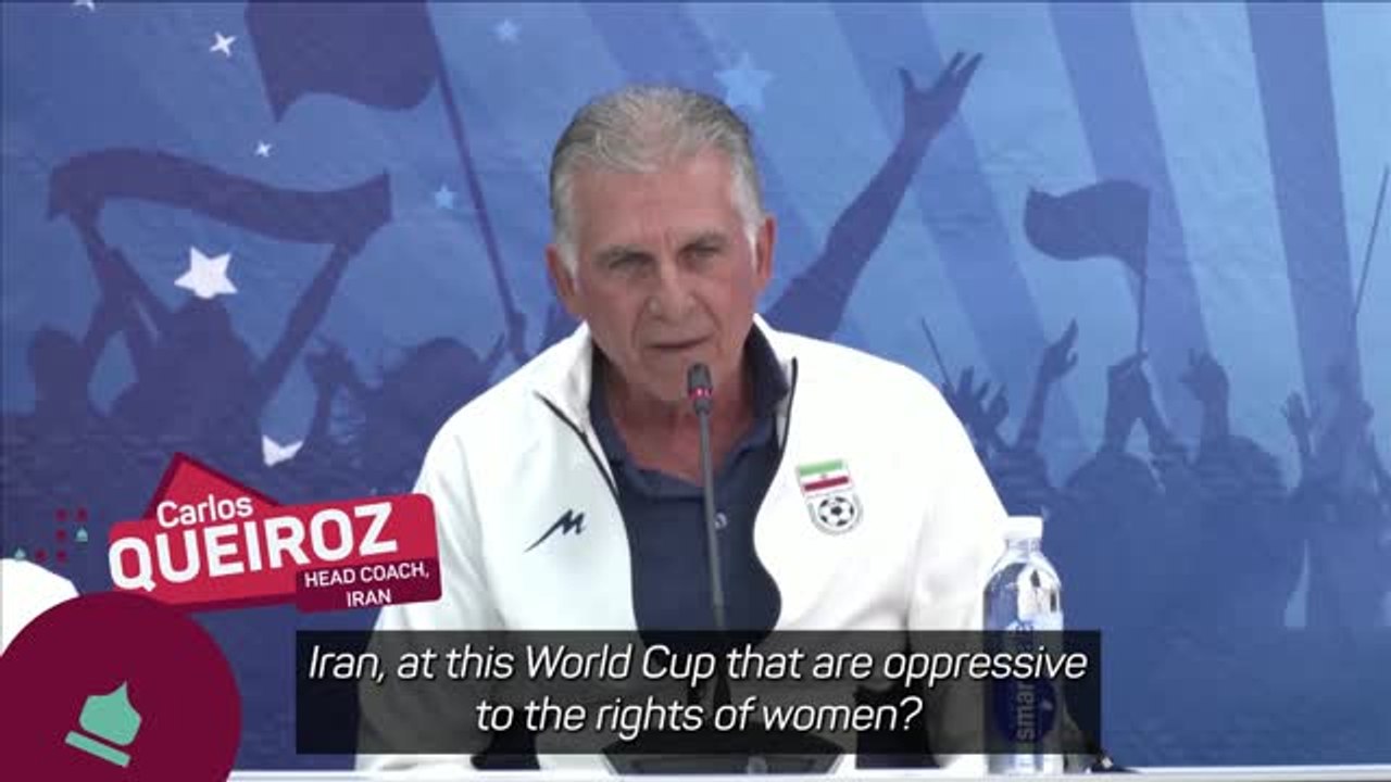 Iran's Queiroz storms out of World Cup press conference