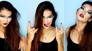 Metal Glam Concert Proof Make Up Tutorial Nancy Castillo Vlog