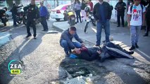 Mujer cae en coladera en la colonia Morelos, CDMX