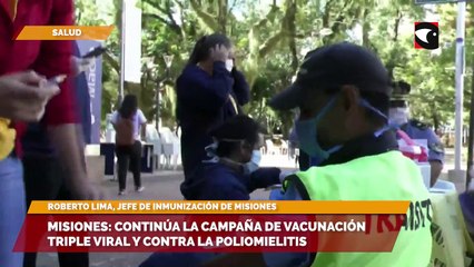 Misiones: continúa la campaña de vacunación triple viral y contra la poliomielitis