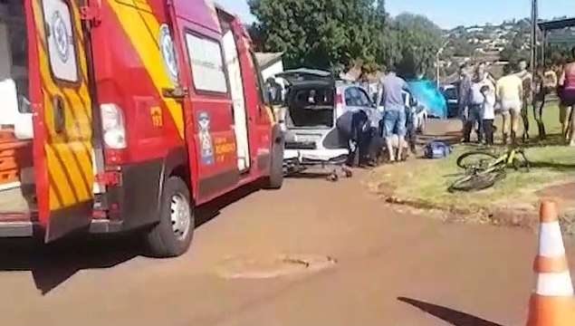 Ciclista sofre traumatismo craniano após ser atropelado no Bairro Interlagos