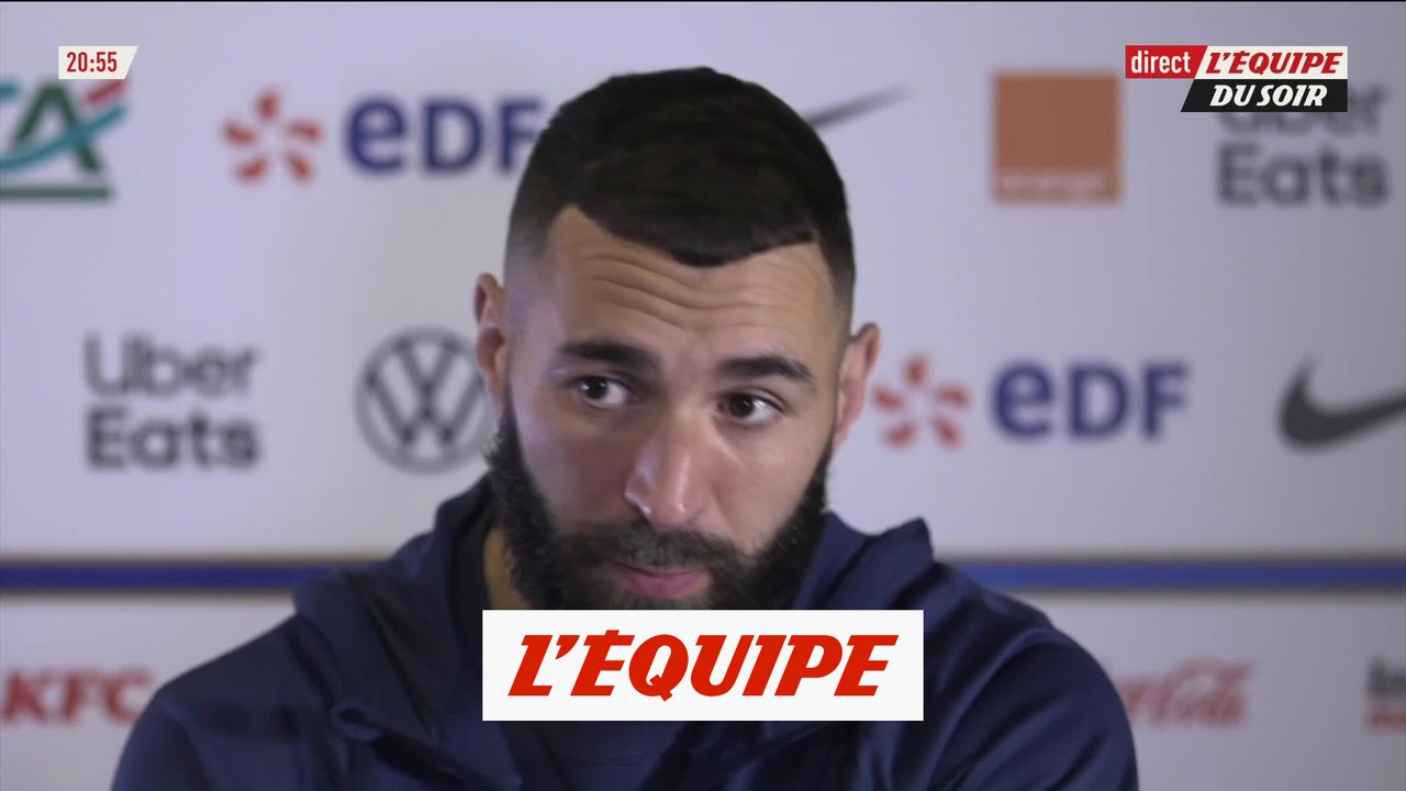Benzema : «J'avais des douleurs, mais pas de grosse blessure» - Foot - CM 2022 - Bleus