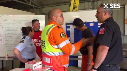 Work begins to assess the damage in Eugowra and get the community in safely
