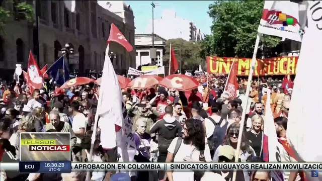 Trabajadores uruguayos rechazan reforma jubilatoria promovida por Luis Lacalle Pou