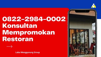 AHLI, 0822-2984-0002, Mempromosikan Restoran Launching