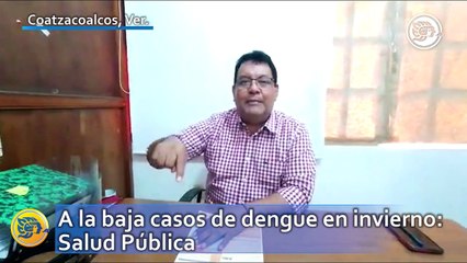 A la baja casos de dengue en invierno: Salud Pública