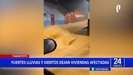Tarapoto: Intensas lluvias inundan calles y viviendas en la ciudad