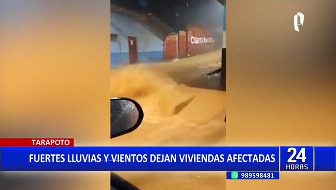 Tarapoto: Intensas lluvias inundan calles y viviendas en la ciudad
