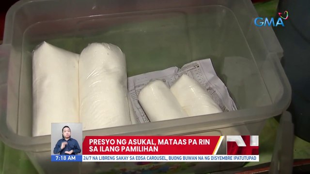 Presyo ng asukal, mataas pa rin sa ilang pamilihan | UB