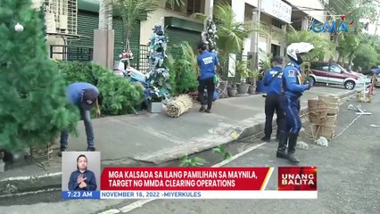 Mga kalsada sa ilang pamilihan sa Maynila, target ng MMDA clearing operations | UB