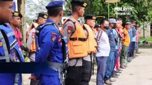 Satpolairud Polres Sintang Gelar Kegiatan Bersih-Bersih Area Sungai Melawi