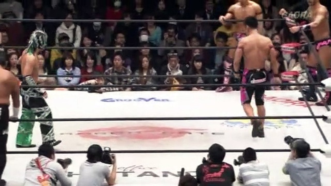 Naruki Doi & Masato Yoshino & Ricochet vs. Masaaki Mochizuki & Don Fujii & Dragon Kid