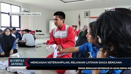 Mengasah Keterampilan, Relawan di Pekalongan Latihan Siaga Bencana