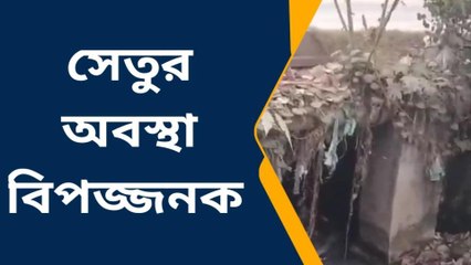 পুরুলিয়া: রাজ্য সড়কের সেতুতে ফাটল,দুর্ঘটনার আশঙ্কা !