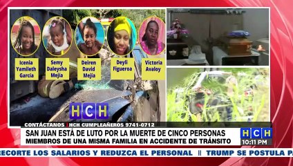 ¡FATAL! Cinco muertos, deja brutal colisión en la carretera entre Tela y La Ceiba