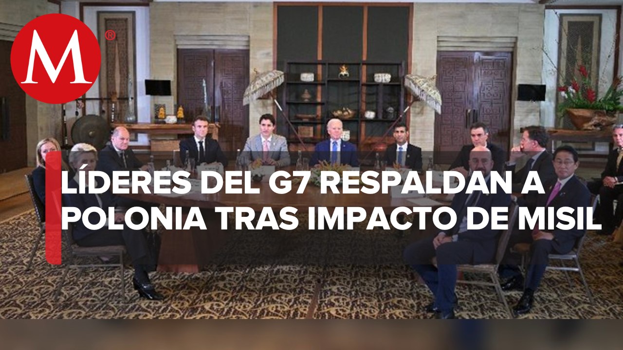 G7 condena ataques de Rusia a Ucrania y se solidariza con Polonia tras impacto de misil