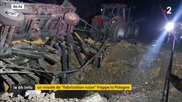 Guerre en Ukraine - Deux missiles sont tombés cette nuit en Pologne faisant 2 morts, mais incertitude sur qui a lancé ces projectiles même si la Russie est accusée