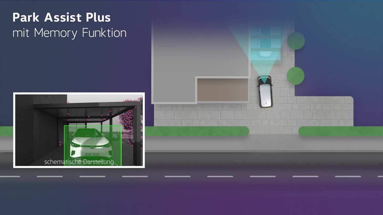 Volkswagen Park Assist Plus mit Memoryfunktion