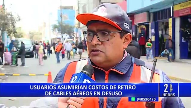 Costo por retirar cables en desusos podría ser cargado a recibos de usurario, según Osinergmin