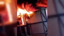 Ümraniye'de inşaat şantiyesinde çıkan yangında bir işçi yaşamını yitirdi