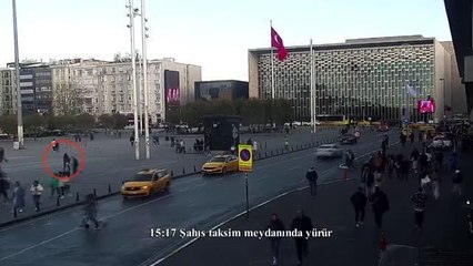 Download Video: Beyoğlu'ndaki bombalı saldırıyı yapan teröristin olay yerine geliş görüntülerine ulaşıldı