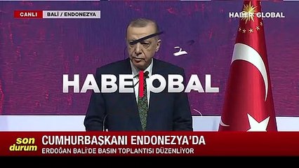 Erdoğan'dan gazeteciye: Amerika'da yaşayan bir Türk olduğunuzu söylediniz, buna pek inanmıyorum