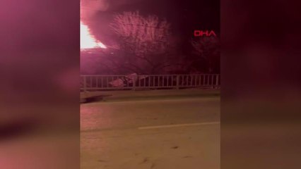 DÜZCE'DE 2 KATLI EV ALEV ALEV YANDI