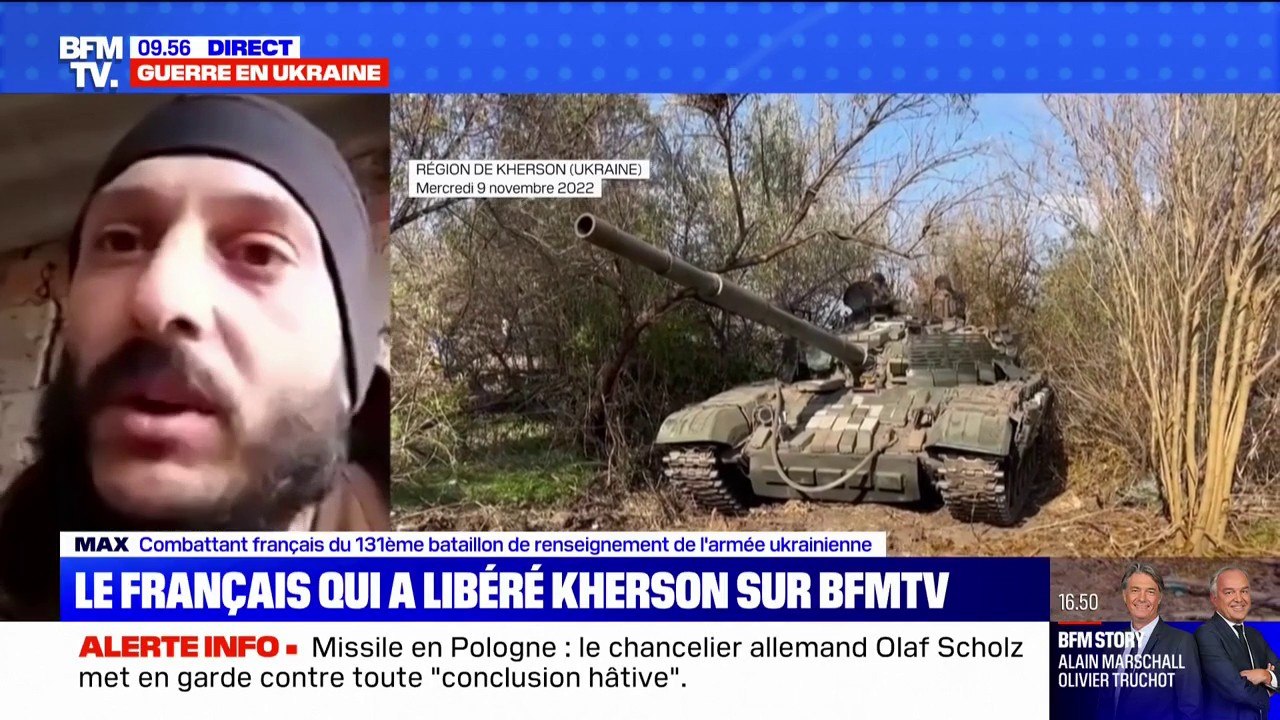 "C'est ma guerre, c'est normal de montrer la solidarité internationale": un combattant français engagé dans la guerre en Ukraine témoigne sur BFMTV