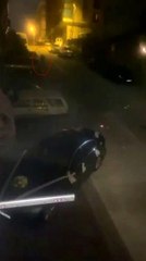 Sert kayaya çarpan oto faresi arkasına bakmadan böyle kaçtı