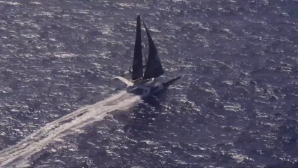 Gitana Team 2022 / Survol du Maxi Edmond de Rothschild en approche de la Guadeloupe  Route du Rhum