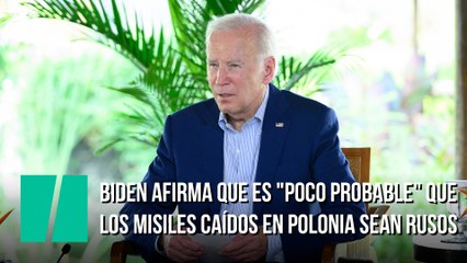 Biden afirma que es "poco probable" que los misiles caídos en Polonia sean rusos