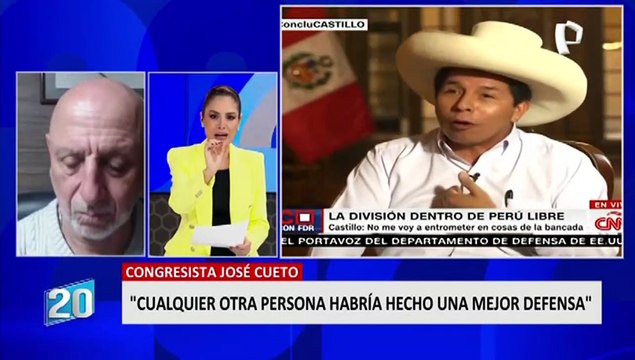José Cueto sobre denuncia por traición a la patria contra Pedro Castillo: “Es un juicio político
