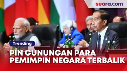 Pin Gunungan Para Pemimpin Negara di KTT G20 Nyungsep Terbalik, Arief Poyuono: Bahaya Nih!