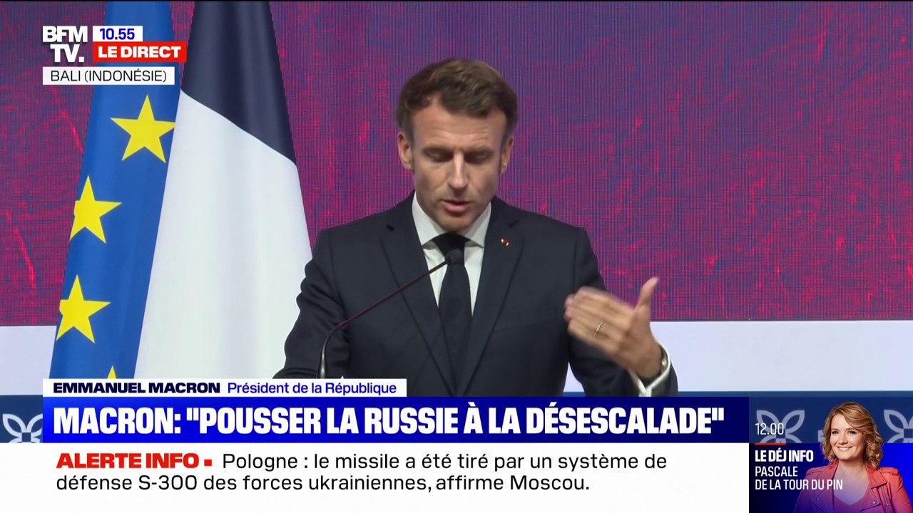 Emmanuel Macron au G20: "Malgré la guerre, nous avons continué d'avancer en matière de climat et de biodiversité"