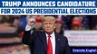 Donald Trump officially enters the race for 2024 US Presidential elections | Oneindia News *News