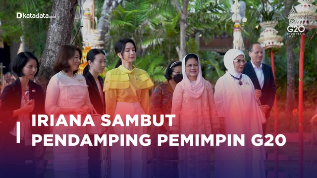 Iriana Ajak Pendamping Pemimpin G20 menari Bali
