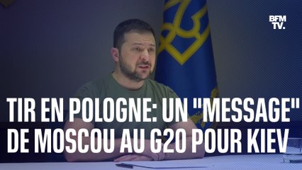 Tir en Pologne: pour Volodymyr Zelensky, il s'agit d'un "message" de la Russie au G20