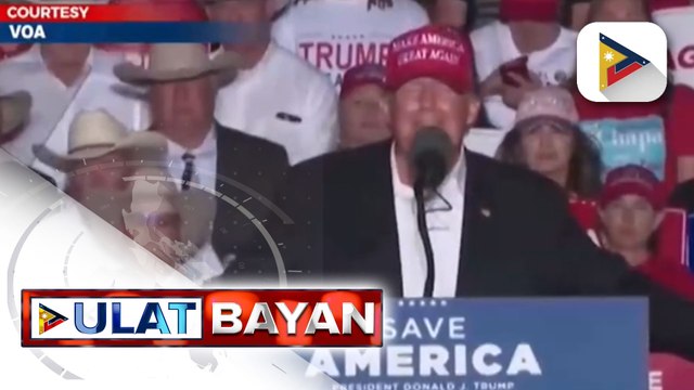 Dating US Pres. Trump, muling tatakbo sa pagkapangulo sa 2024; Democrats, tiyak na ang kontrol sa US Senate