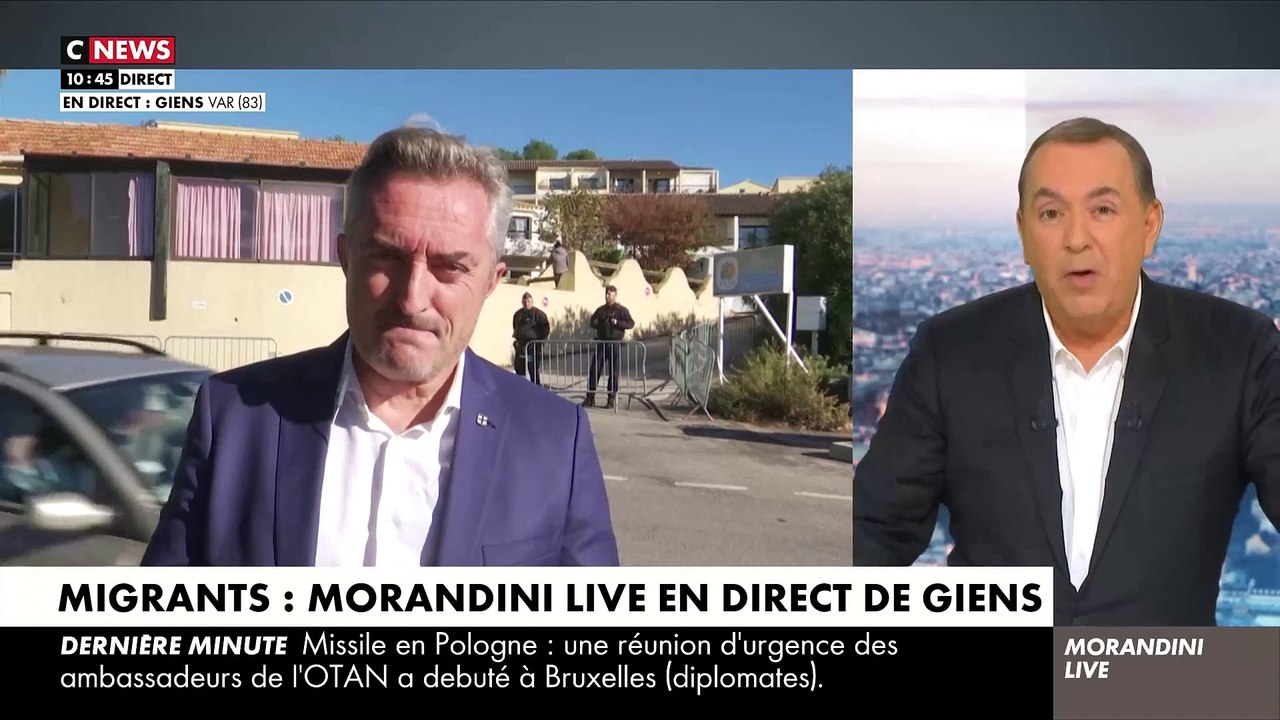 Camp de migrants à Giens: A quelques minutes de l'antenne, la préfecture du Var interdit le direct de "Morandini Live" prévu ce matin, provoquant la colère du sénateur Stéphane Ravier ! - VIDEO