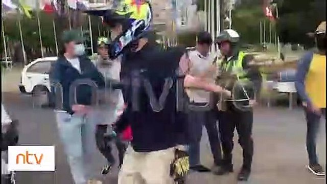 A los golpes : Se registraron peleas entre bloqueadores y transeúntes