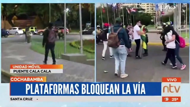 A los golpes : Se registraron peleas entre bloqueadores y transeúntes