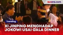 Xi Jinping Menghadap Jokowi Usai Menikmati Pertunjukan Spektakuler Gala Dinner G20