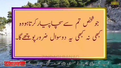 Jo shakhs tum se saccha pyar karta ho vah yah sawal Urdu Quotes | pyari batin | #shorts
