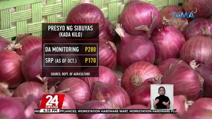 DA: P280/KG na ang presyo ng pulang sibuyas sa mga pamilihan sa Metro Manila | 24 Oras