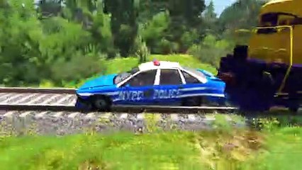 Cars vs Rails 3 - BeamNG Drive