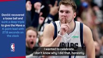 Doncic admits crucial three for Mavericks was 'a bit lucky'