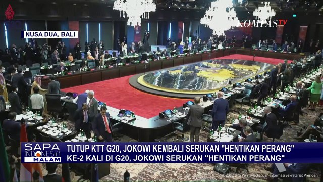 Di Hari Terakhir KTT G20, Jokowi Kembali Serukan Perang Dihentikan