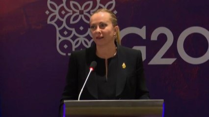 Meloni: "Italia protagonista al G20, io unica donna premier"