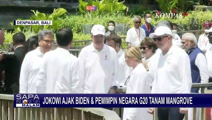 Jokowi Ajak Joe Biden dan Pemimpin Negara Peserta G20 Tanam Mangrove